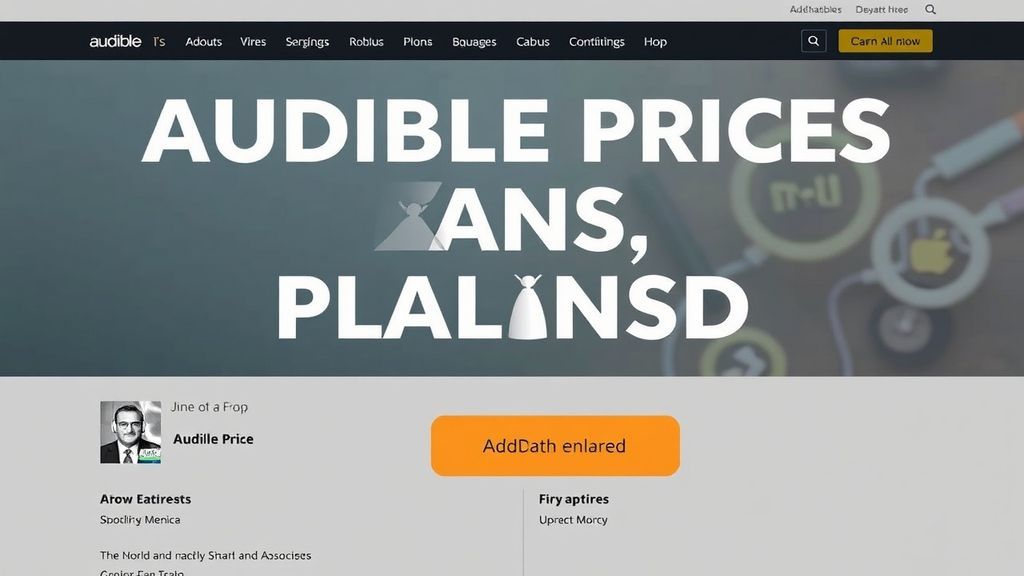 Audible有声书会员攻略：免费试用、价格方案与使用指南